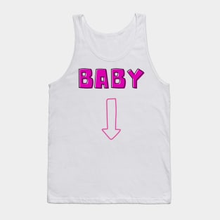 pregnancy announcement girl Tank Top